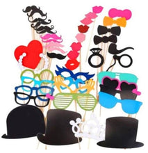 Load image into Gallery viewer, Photo Booth Props Wedding Decorations Photobooth props baby bridal shower Wedding Party Decoration photo booth MrMrsJust Married
