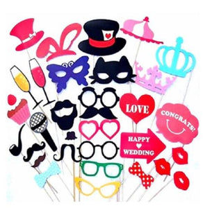 Photo Booth Props Party Masks Hat Mustache Lip photobooth props Wedding Party Decoration Birthday Party Favor funny photo booth