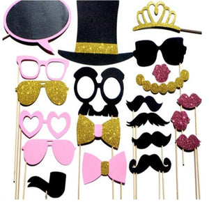 Photo Booth Props Party Masks Hat Mustache Lip photobooth props Wedding Party Decoration Birthday Party Favor funny photo booth