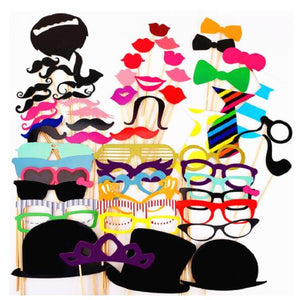 Photo Booth Props Party Masks Hat Mustache Lip photobooth props Wedding Party Decoration Birthday Party Favor funny photo booth