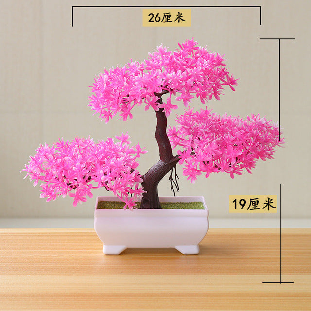 Buy Dn Enterprises Red Bonsai Artificial Tree Plant With Pot For Home Decor  Mini Decorative Office Gift, 20 X 8 Inch Online at Best Prices in India -  JioMart.